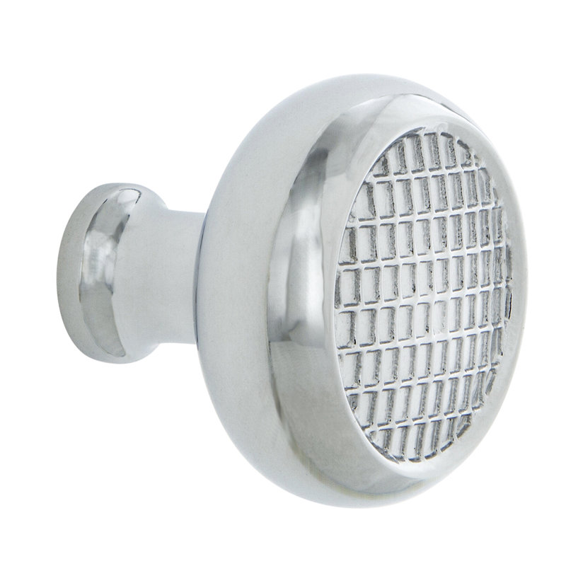 Craftsman 1 3/8" Diameter Round Knob, Bright Chrome