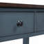 Console rétro avec deux tablettes ouvertes, structure et pieds en bois de pin massif-98550759-129860968