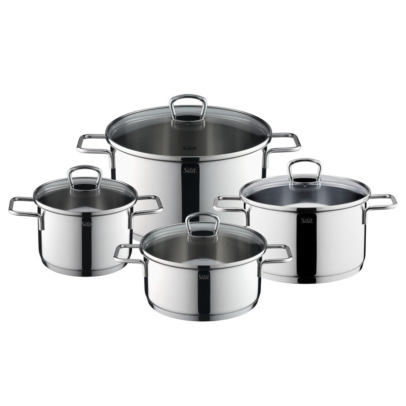 3 Piece Pot Set with Lids
