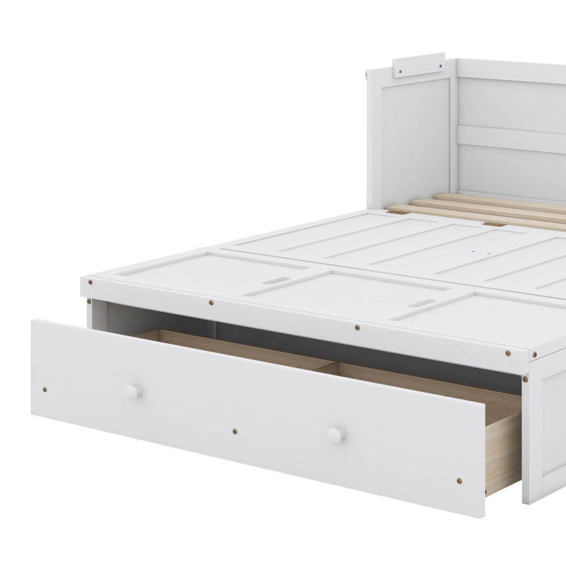 Queen Murphy Bed With USB And Drawer