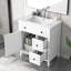 Meuble-lavabo de 30 po avec comptoir d'évier, structure en bois massif pour armoire de salle de bain petite et moyenne-106344289-106344288