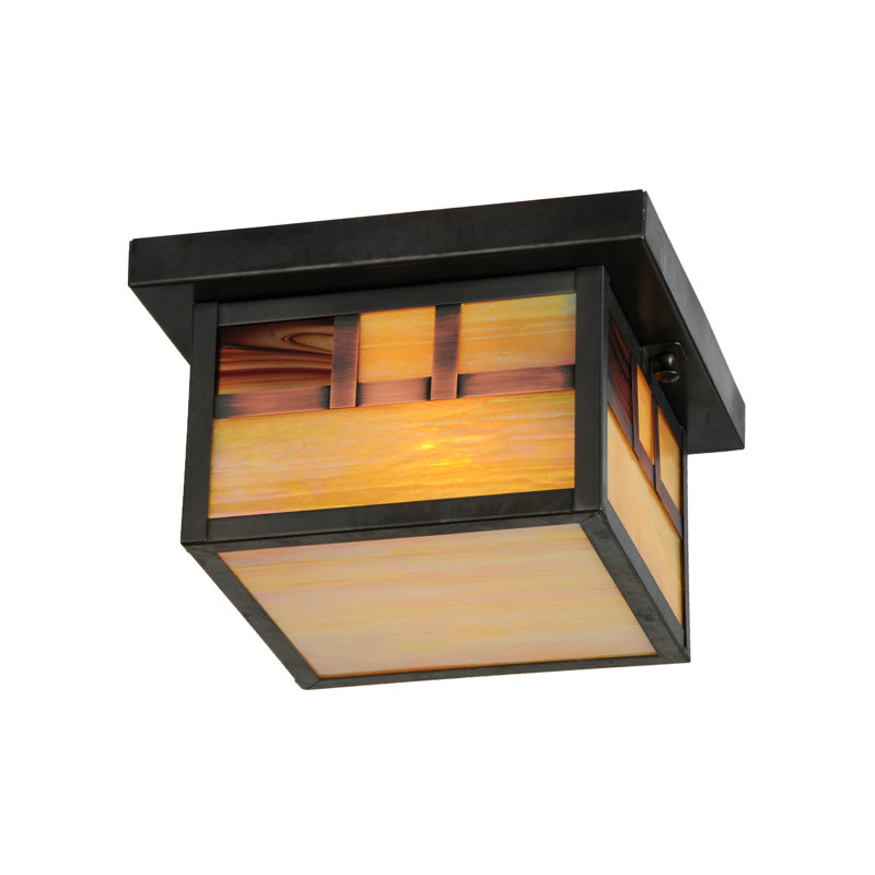 Plafonnier encastré carré 14,25" à 1 lumières unique