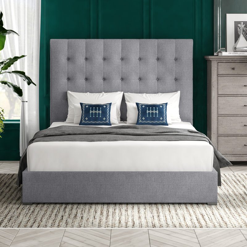 Dezyah Upholstered Standard Bed, California king, Off White Revolution®