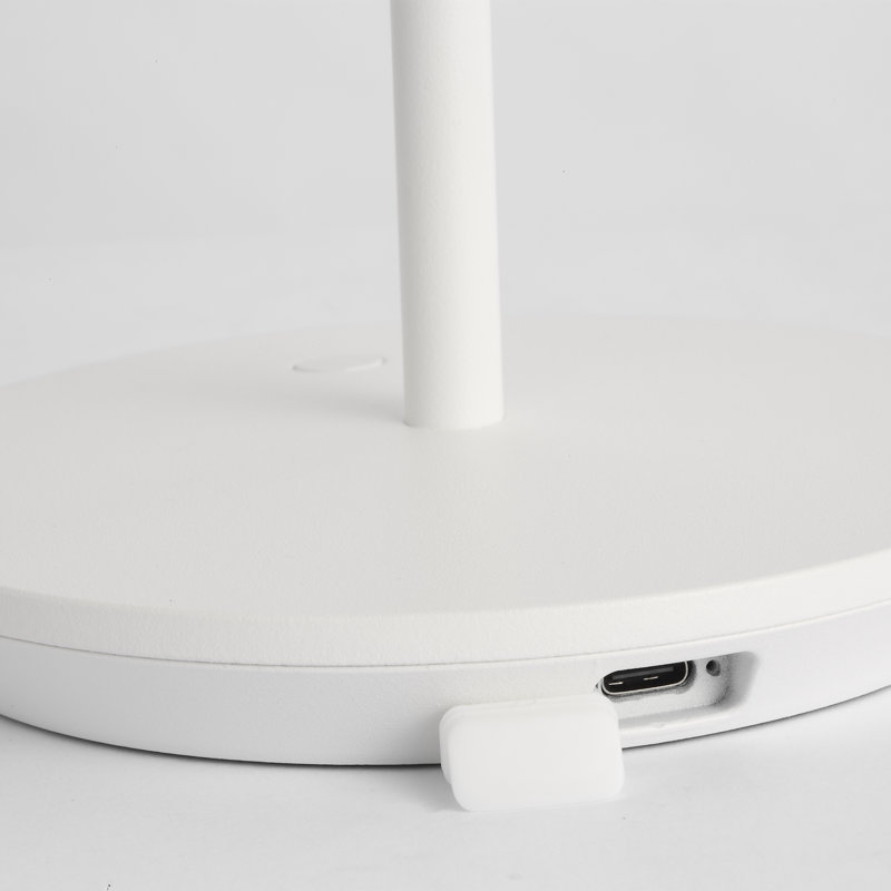 Nevis Accent Rechargeable Table Lamp, Matte White