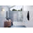 34" W. x 58.25" H in. Frameless Glass Hinged Bathtub Door-57448877