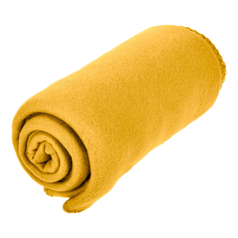 Jeté polaire 50 po x 60 po, Jaune moutarde