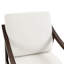 Fauteuil d'appoint rembourré avec structure en bois massif-834250982