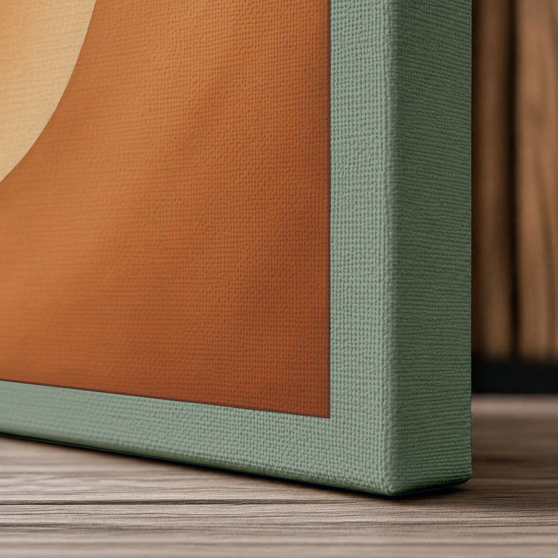 Flowing Horizon Minimalist - Wrapped Canvas, 24x16 - 61.0 x 40.6 cm, Sage Border