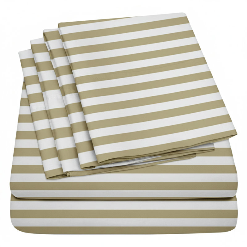 Ensemble de draps toutes saisons en microfibre - doux, léger et durable, Ensemble de draps pour lit très grand californien