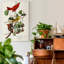 Pl 44 Summer Red Bird - reproduction sur toile tendue-883943166
