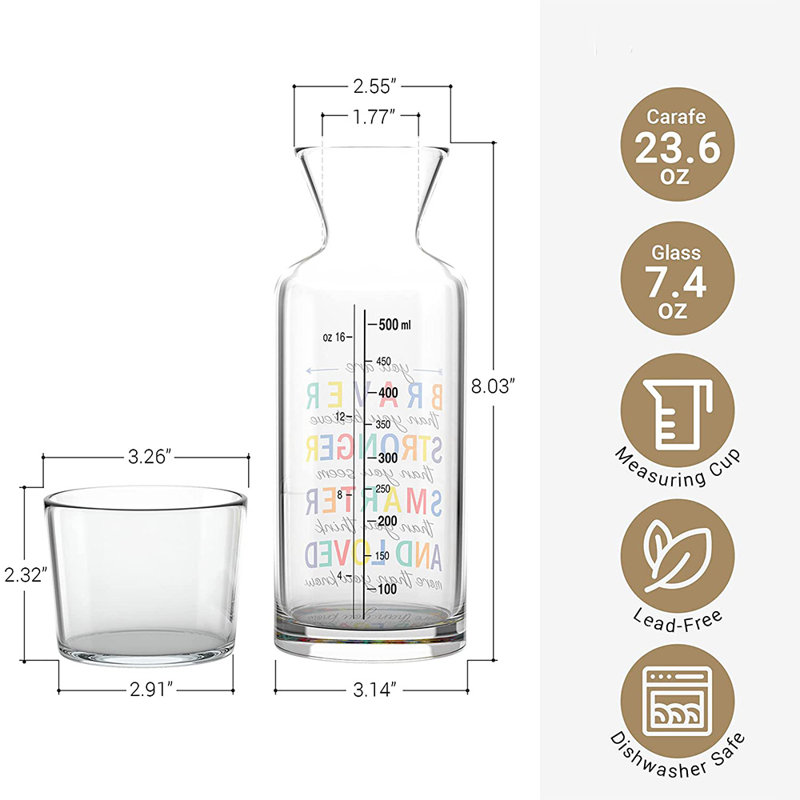 Carafe à eau Bedside