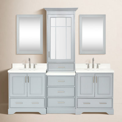 Buckhorn 85'' Double Bathroom Vanity