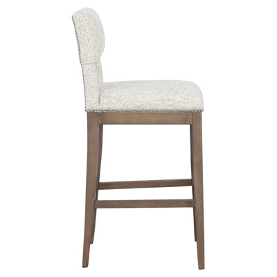 Arie Upholstered Stool with Solid Wood Frame