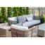 Canapé de patio en aluminium thermolaqué 88,6 po Milano avec coussins Sunbrella®, qualité commerciale