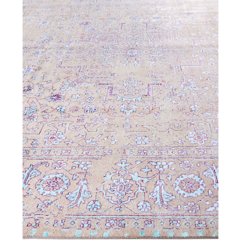 Overdyed One-of-a-Kind 8' 10" X 12' 1" Hand Knotted Area Rug