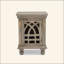 Table de chevet en bois gris antique