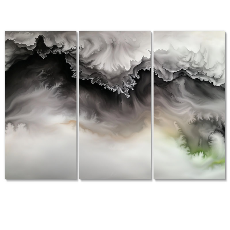 «Celestial Marble Shift II», ensemble d'art mural abstrait en marbre, Toile tendue, H 32 po x l 48 po, Ne s’applique pas