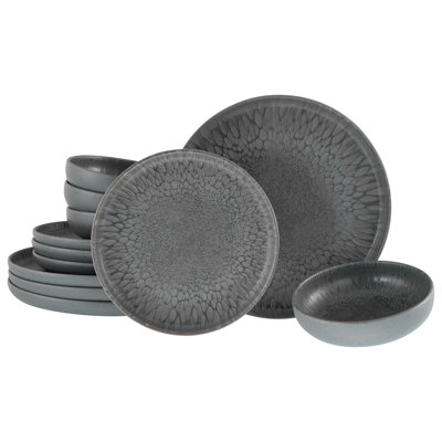 Creatable Uno Volcano 12 Piece Dinnerware Set, Service for 4