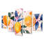 «Yellow Yellow Floral Orange Trees II», ensemble de reproductions d'art mural