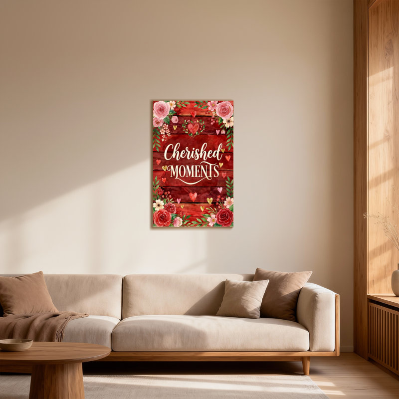 Motif floral de la Saint-Valentin, H 18 po x l 12 po