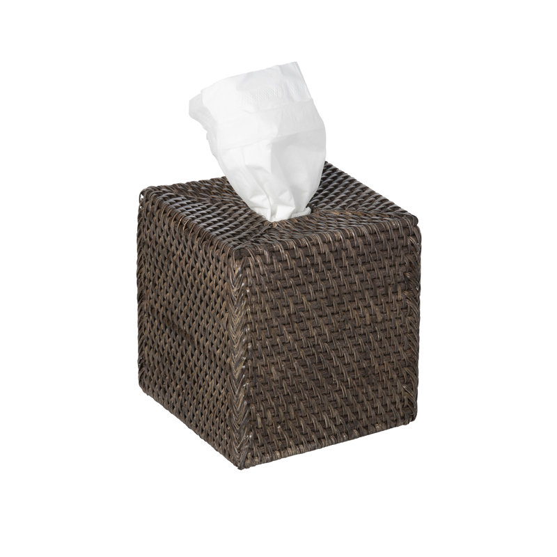 Bavan Tissue Box Cover, Espresso