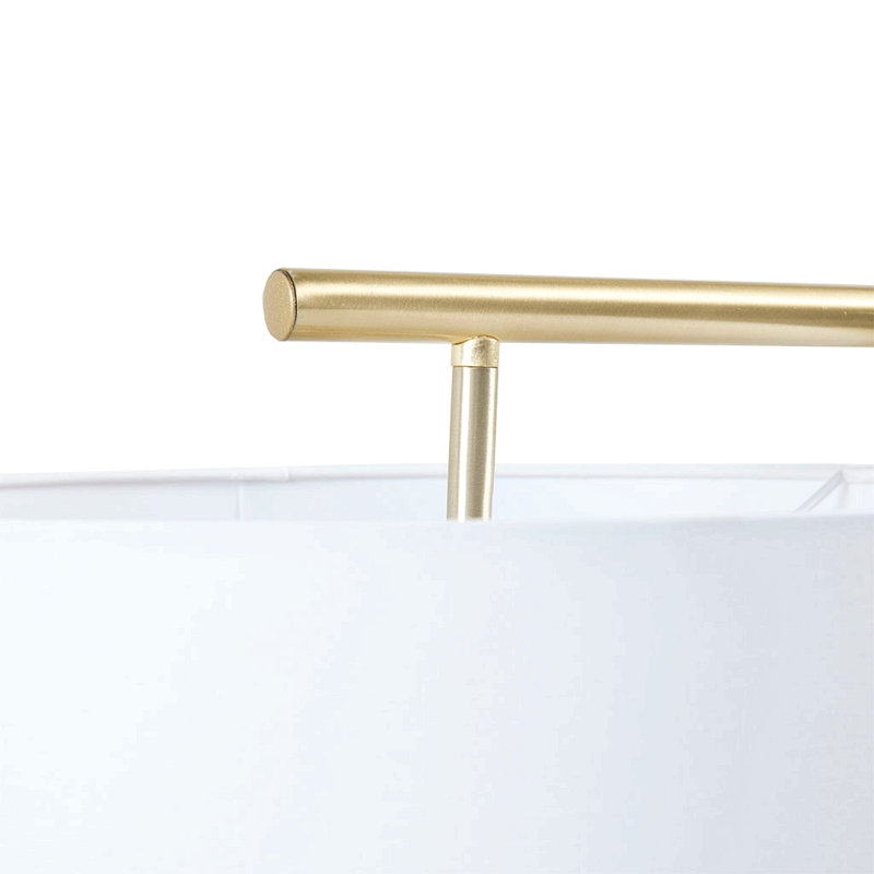 Lampe sur pied angulaire en métal