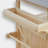 50.2" W Solid Wood Kitchen Island with Stainless Top