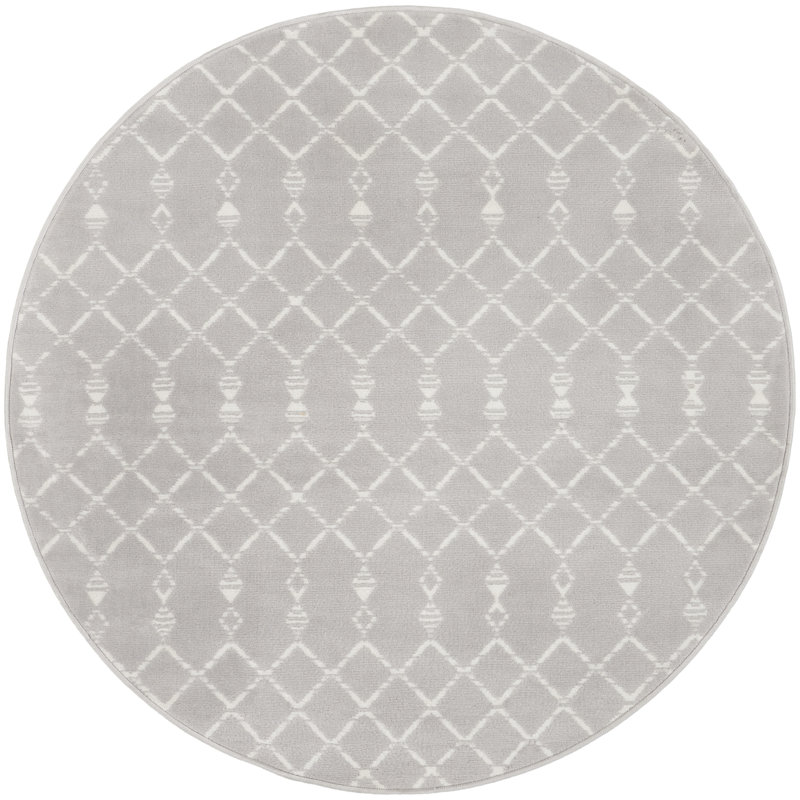 Casimier Moroccan Indoor Rug, Round 5'
