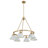 Felda 6 - Light Steel Dimmable Cone Chandelier-99998918-99998911