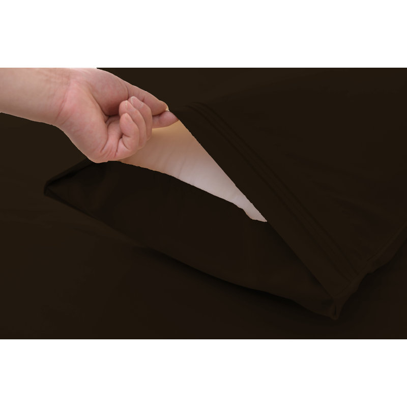 1800 Thread Count Rayon from Bamboo Sheet Set, King, Dark Brown