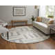 Jalaycia Geometric Hand Loomed Wool Area Rug in Gray
