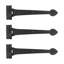 Charnières de porte à sangle H 4 po x l 1 po