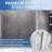 66"-72"  W X 76"  H Single Sliding Frameless Shower Door with 5/16"(8mm) Tempered Clear Glass-119190561