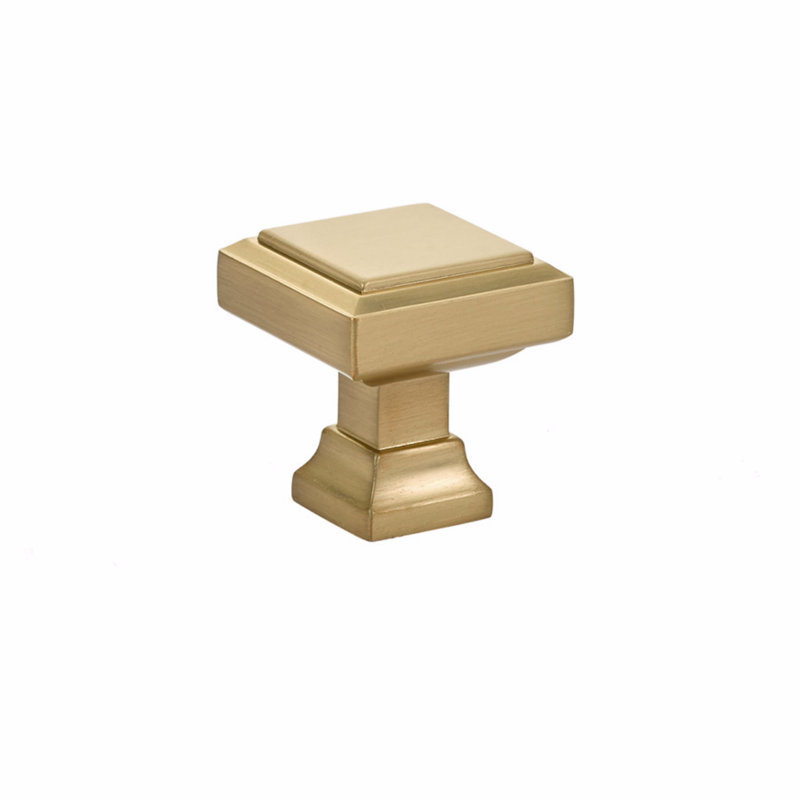 Bar Knob, Satin Brass, 1.25''