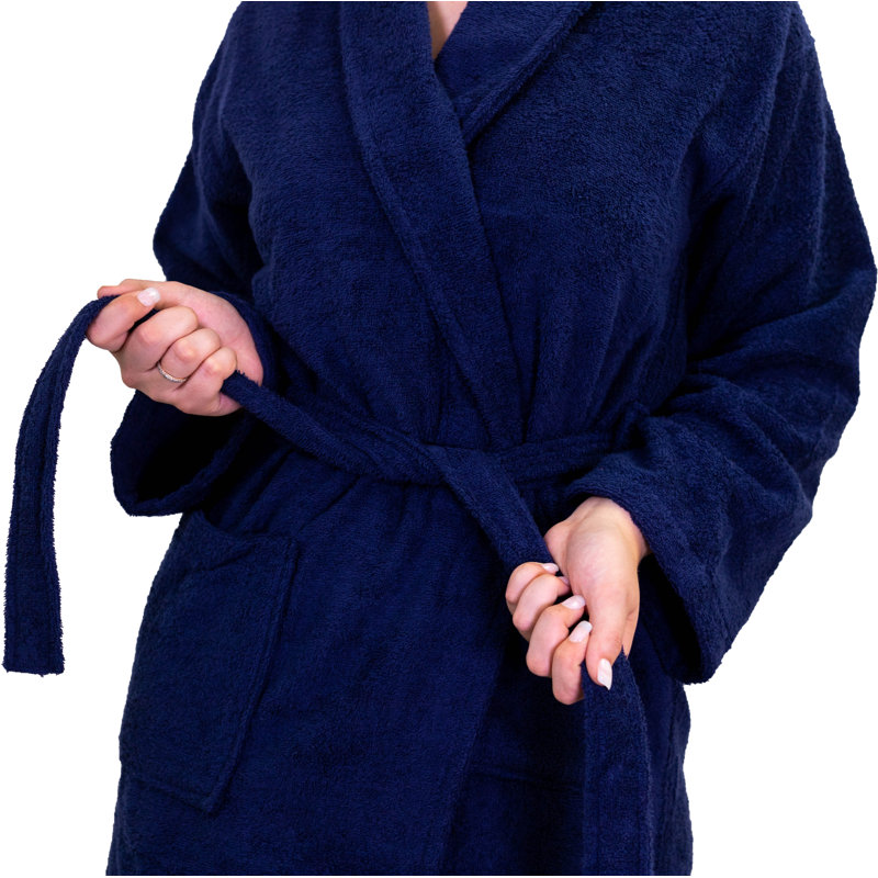 Izora Unisex Terry Towelling Bathrobe, Large/Extra Large