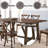 Kaelyn Dark Oak Finish Dining Table