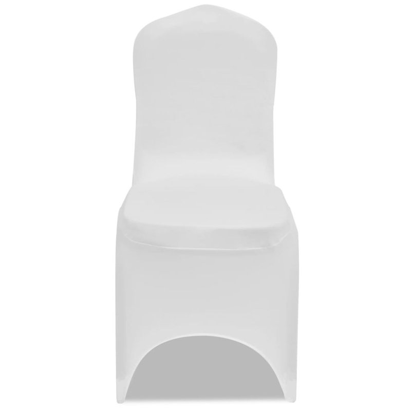 vidaXL Chair Cover Polyester: 90%, Elastane: 10%, White