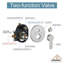 Système de douche complet à pression équilibrée avec valve brute-62488660