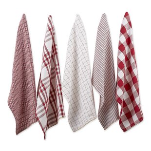 All-Clad Plaid Kitchen Towels in Chili (Set of 2), 2 Pack - Foods Co.