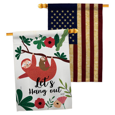 Double Sided 40'' H x 28'' W Polyester Animal House Flag