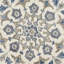 Tapis bleu / brun clair en laine touffeté à la main Aisosa-335174009