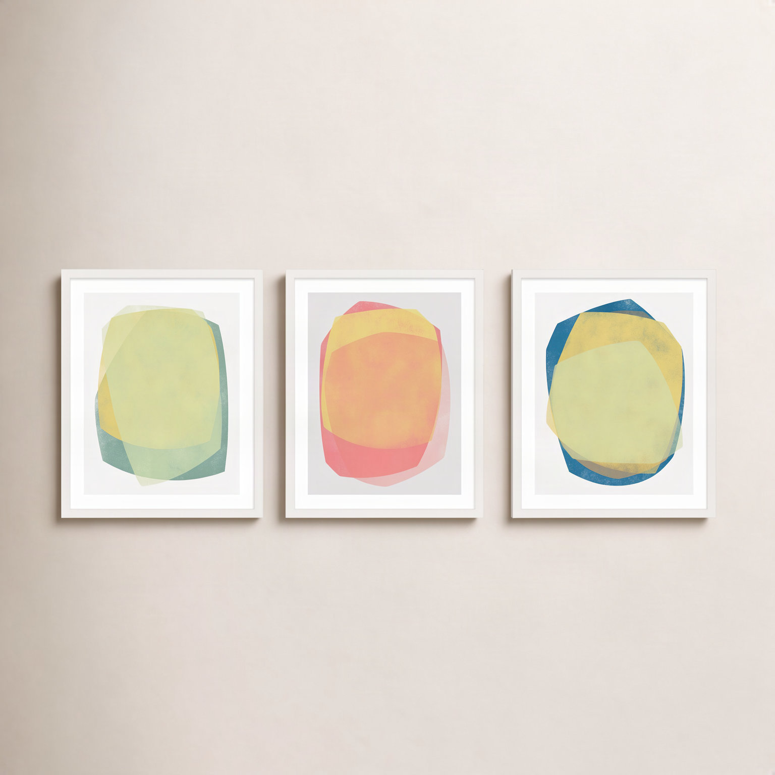 Eclipse 1-3 by Jacques Pilon, 38" H x 90" W, White