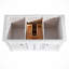Meuble-lavabo simple autoportant 48 po avec plateau en marbre d'ingénierie 48 po