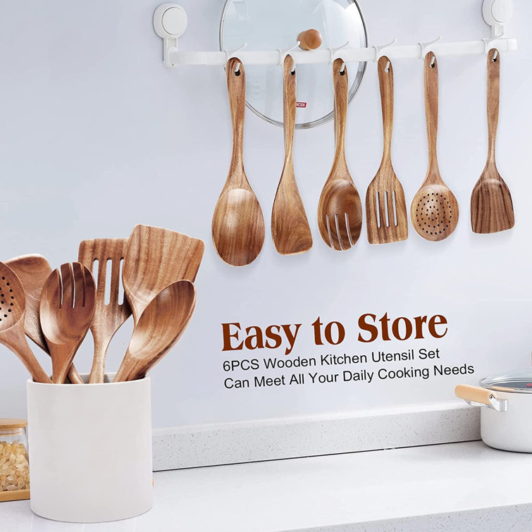 Bene Casa 2-piece wooden spoon set, wooden spatula & spoon