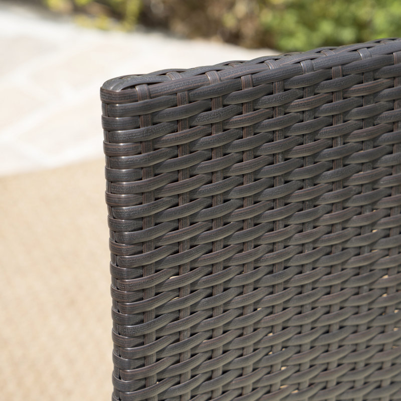 Brown + Beige Patio Chair - Kd Pe , Water- Cushion, Protected Resin Robust Iron & Aluminum Dining And Outdoor Cushions, - , Frame Included