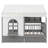 Full Size House Bed With 2 Large Drawers, Side Bookshelf With LED Strip, Gray-1199670170