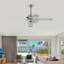 Ventilateur de plafond 5 pales 52 pouces avec télécommande