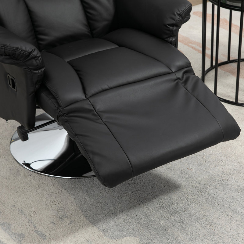 Fauteuil inclinable manuel pour adultes, inclinable pivotant réglable avec repose-pieds