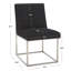 Chaise d'appoint rembourrée en acier inoxydable Athens-1213203037-1208584446