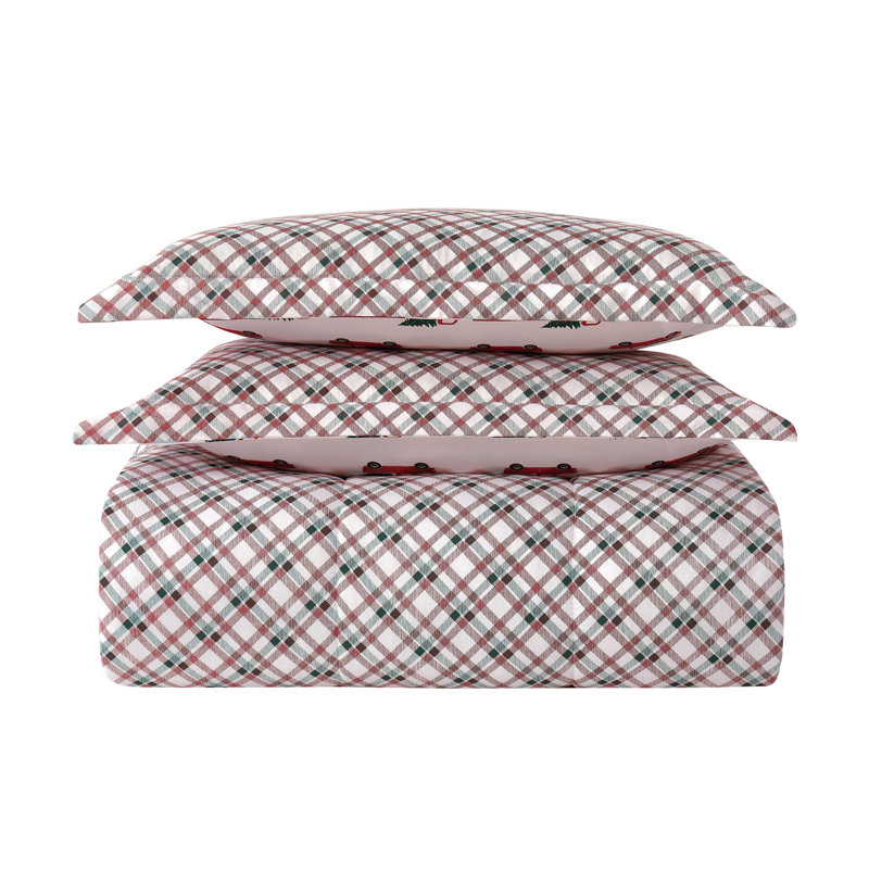 Polyester Plaid Comforter, Full / Double;Queen